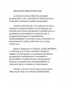 PRINCIPIOS PRESUPUESTALES