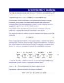 Crecimiento y pobreza modelo