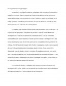 Investigación educativa y pedagógica
