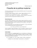 Filosofía de la política moderna