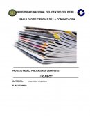 PROYECTO PARA LA PUBLICACIÓN DE UNA REVISTA: “ GABO”