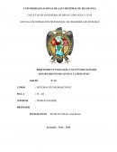 Requisitos funcionales y no funcionales del departamento de lengua y literatura