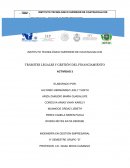 Tramites Legales y gestion del financiamiento