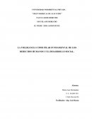 LA TOLERANCIA COMO PILAR FUNDAMENTAL DE LOS DERECHOS HUMANOS Y EL DESARROLLO SOCIAL