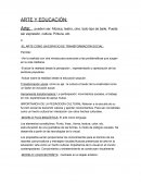 EL ARTE COMO UN ESPACIO DE TRANSFORMACIÓN SOCIAL
