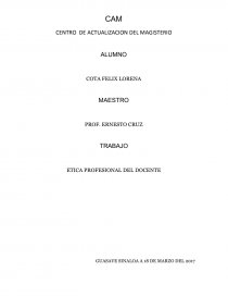 LA NUEVA ETICA PROFESIONAL DEL DOCENTE. Página 7