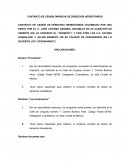 CONTRATO DE CESIÓN ONEROSA DE DERECHOS HEREDITARIOS