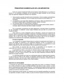 PRINCIPIOS FUNDAMENTALES DE LOS IMPUESTOS