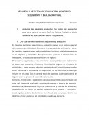 DESARROLLO DE SISTEMA DE EVALUACIÓN: MONITOREO, SEGUIMIENTO Y EVALUACIÓN FINAL