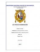 Cuales son los Tipos de dominacion