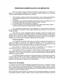 PRINCIPIOS FUNDAMENTALES DE LOS IMPUESTOS. Página 1