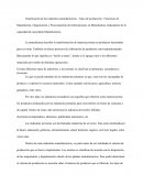 LA Clasificación de las industrias manufactureras. Tipos de producción. Funciones de Manufactura, Organización y Procesamiento de Informaciones en Manufactura, Indicadores de la capacidad de una planta Manufacturera.