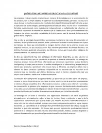 COMO SON LAS GRANDES EMPRESAS ORIENTADAS A LOS DATOS. Página 1