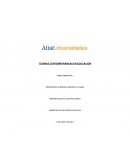 TEORÍAS CONTEMPORÁNEAS EN EDUCACIÓN TAREA SEMANA # 1