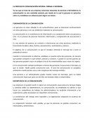 EL PROCESO DE COMUNICACIÓN INTERNA: FORMAL E INFORMAL