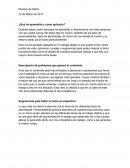 ¿Qué he aprendido y como aplicarlo?