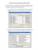 Transformación de coordenadas UTM PSAD56 a WGS84