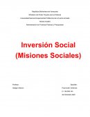 La inversión social en Venezuela