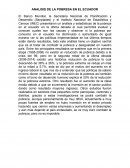 ANALISIS DE LA POBRESA EN EL ECUADOR