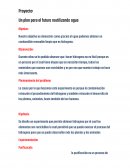 Plan para reutilizar el agua