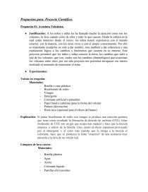 Propuestas para: Proyecto Científico. Página 1
