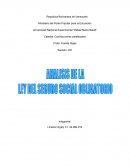 Campo de Aplicación Capítulo I Personas Sujetas al Seguro Social Obligatorio