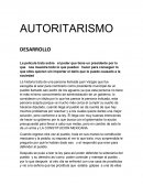 AUTORITARISMO DESARROLLO