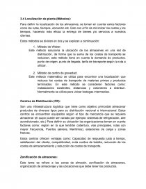 Localizacion de almacenes. Página 1