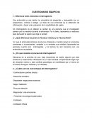 CUESTIONARIO EQUIPO #4 Diferencia entre entrevista e interrogatorio