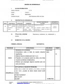 Diario de clases PROPÓSITOS DE APRENDIZAJE