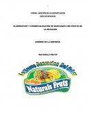 ELABORACIÓN Y COMERCIALIZACIÓN DE MARCIANOS CON FRUTAS DE LA ESTACIÓN NOMBRE DE LA EMPRESA: “NATURALS FRUTS”