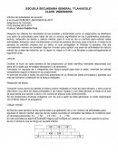 Un Informe de parámetros evaluados