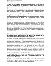 ¿Qué tipo de programa de reforzamiento representan los exámenes al azar para detectar el uso de drogas?. Página 1