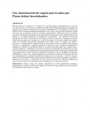 UNA APROXIMACIÓN DE CARPETA PARA LA MINA QUE PLANEA DEBAJO INCERTIDUMBRE