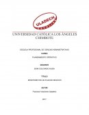 MONITOREO DE UN PLAN DE NEGOCIO