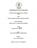 ENSAYO INFORMATIVO SOBRE UN ESCRITOR LITERARIO