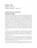 Técnica de redacción: Argumentativa Innovación Tecnológica