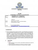 INGENIERIA CIVIL E INGENIERIA Y GERENCIA DE LA CONSTRUCCION