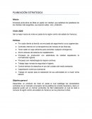 Planeacion estrategica Empresa productora de Mole en pasta con calidad