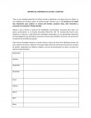 INFORME DEL PROGRAMA DE LECTURA Y ESCRITURA