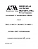 LA PEDAGOGÍA CRÍTICA EN TIEMPOS OSCUROS ENSAYO