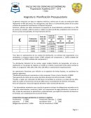Asignatura: Planificación Presupuestaria