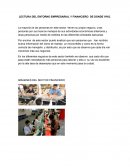 LECTURA DEL ENTORNO EMPRESARIAL Y FINANCIERO DE DONDE VIVO