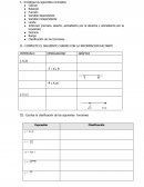 COMPLETE EL SIGUIENTE CUADRO CON LA INFORMACION FALTANTE