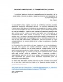 INSTRUIRTE EN SEXUALIDAD, TE LLEVA A CONOCER LA VERDAD