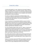 Critica de la biografia de la Obra esta basada en la vida y Historia de el licenciado Guillermo Rojas