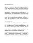 El surgimiento de la administración es un acontecimiento de primera importancia