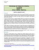 PROGRAMA DE FORMACIÓN GENERAL FILOSOFÍA
