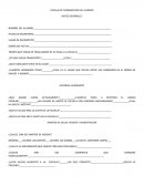 CEDULA DE INFORMACION, ALUMNO