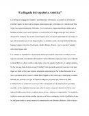 La llegada de Espanol a America
